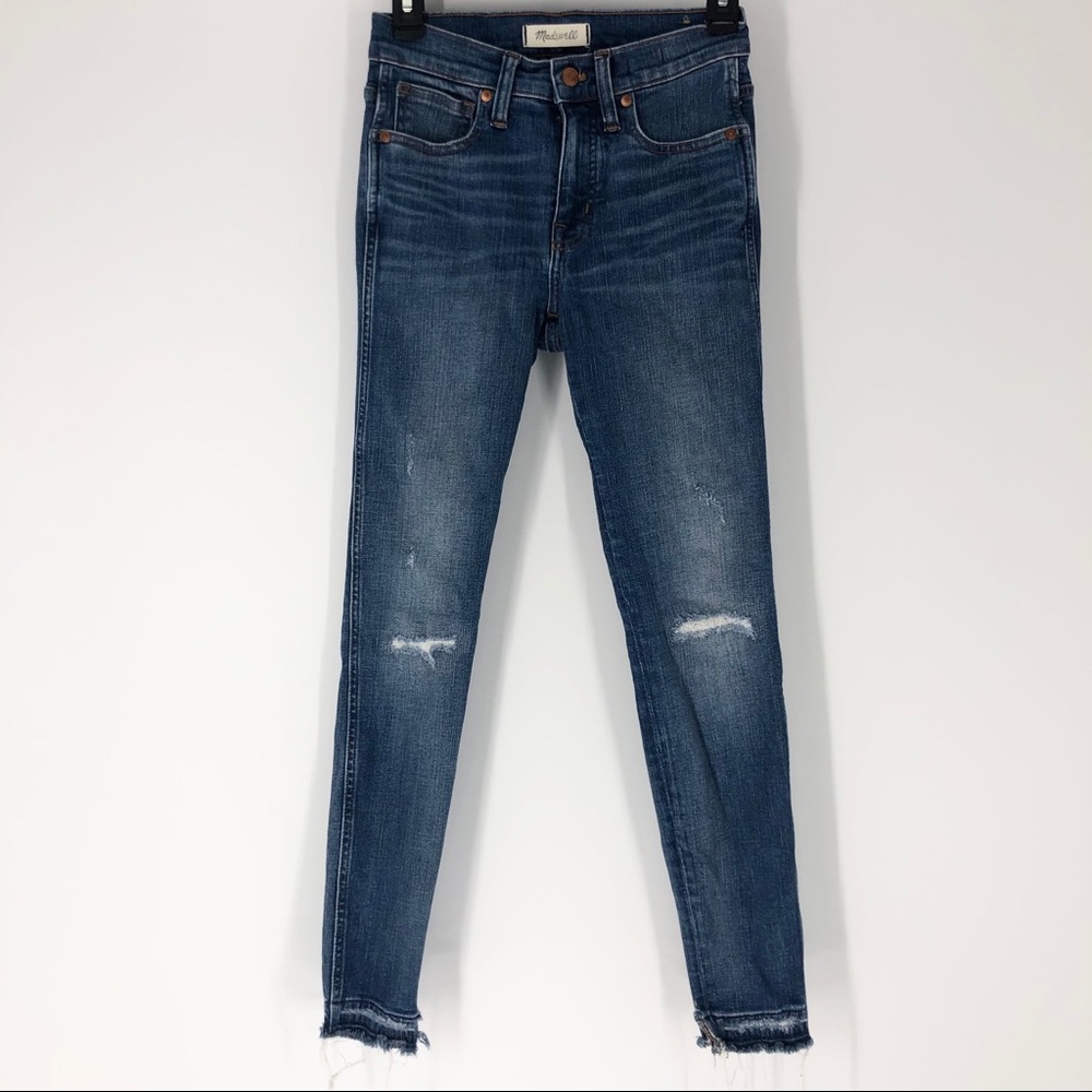 Madewell Highrise Distressed Skinny Jeans Size 25